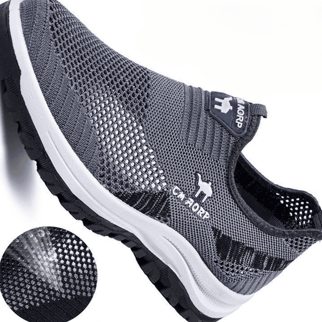 メンズ スリッポン 飛織メッシュ超軽量通気性スリッポンシューズ